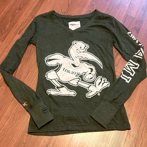 UM Miami Hurricanes long-sleeve tshirt